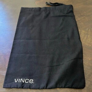 Vince Drawstring Dust Bag Cover Sleeve Travel Case Protector Black